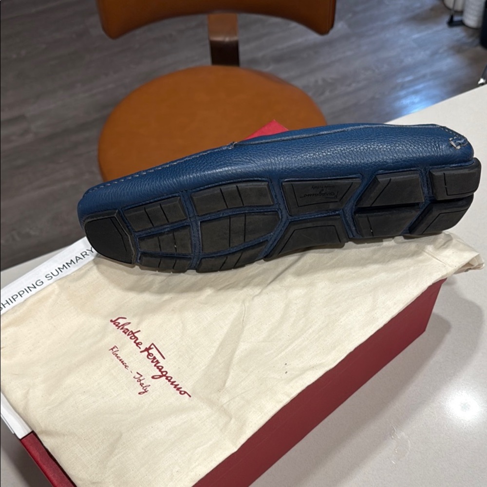 Salvatore Ferragamo Men's Blue Loafers